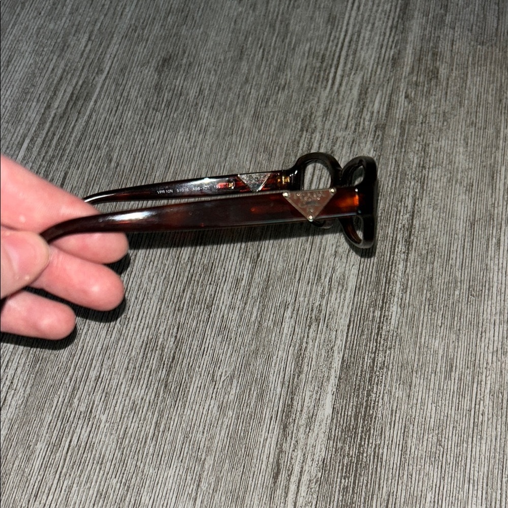 Authentic Prada Tortoise Shell Rectangular Glasse… - image 3